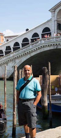 Photograph of Jaime Romero in Venice, Italy - Some Trips Album